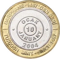 2004 - 10 Ocak Darphane İlk Gün Parası TCH949 - Gökçekoleksiyon