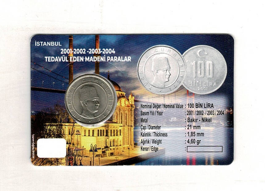 2004 Yılı 100.000 Lira ÇİL *Özel Kitinde* TCM3335 - 2
