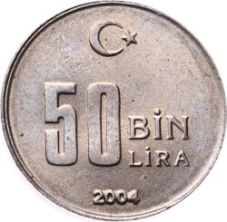 2004 Yılı 50.000 Lira - ÇİL TCM3183 - Gökçekoleksiyon