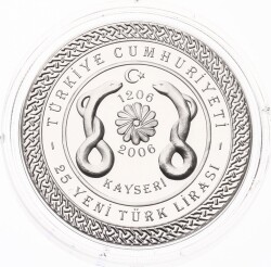2006 - Tıp Eğitiminin 800.Yılı Gümüş Hatıra Para (Sertifikalı) TCH893 - 2