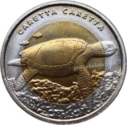 2009 Bimetal Su Kaplumbağası (Caretta Caretta) TCH411 - Gökçekoleksiyon