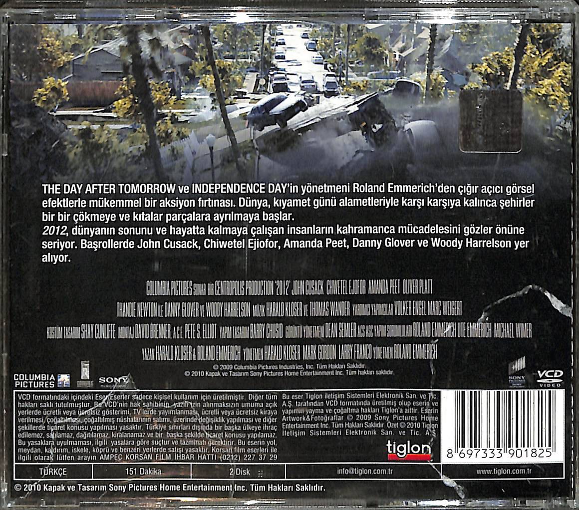2012 - Bir Roland Emmerich Filmi VCD Film VCD27437 - 2