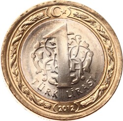 2012 Yılı Türkçe Olimpiyatları 1 Lira (Düz) - ÇİL TCH405 - 2