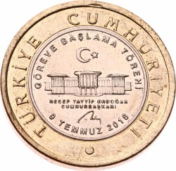 2018 1 Lira Göreve Başlama Töreni TCH1328 - Gökçekoleksiyon