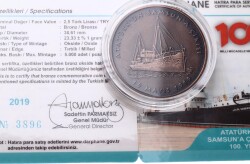 2019 - Atatürk'ün Samsun'a Çıkışının 100.Yılı Bronz Hatıra Para *Sertifikalı* - ÇİL TCH423 - 3