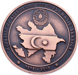2019 - Azerbaycan Dışişleri Bakanlığının Kuruluşunun 100. Yılı *Sertifikalı* TCH1048 - Gökçekoleksiyon