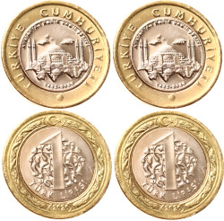 2020 Ayasofya Camii Açılışı 1 Lira (Ters-Düz) - ÇİL TCM3159 - Gökçekoleksiyon