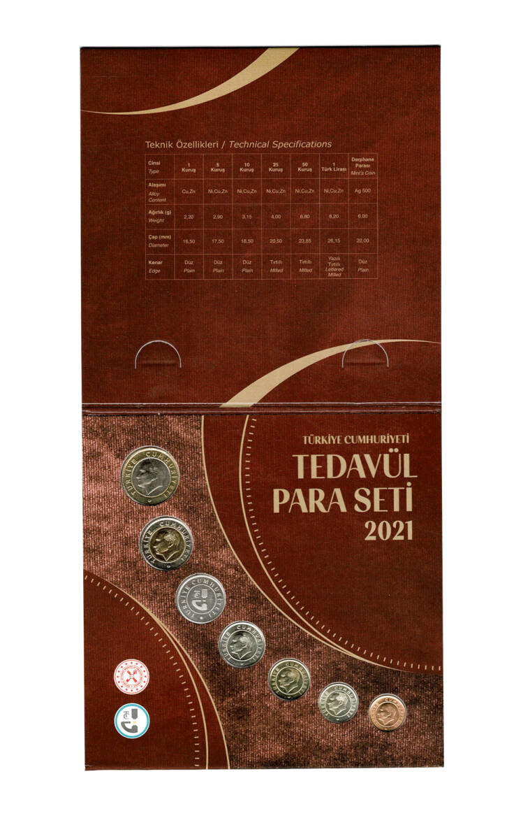 2021 Darphane Tedavül Para Seti TCM3316 - 2
