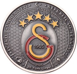 2023 - Galatasaray 25.Şampiyonluk Gümüş Hatıra Para *Sertifikalı* - ÇİL TCH445 #265 - Gökçekoleksiyon