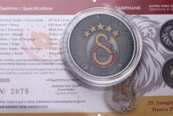2023 - Galatasaray 25.Şampiyonluk Gümüş Hatıra Para *Sertifikalı* - ÇİL TCH445 #265 - 3
