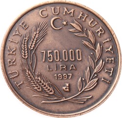 1997 - I. Dünya Hava Oyunları Bronz Hatıra Para *Sertifikalı* - ÇİL TCH420 - 2