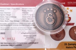 2023 - Galatasaray 23.Şampiyonluk Bronz Hatıra Para *Sertifikalı* - ÇİL TCH419 - 3
