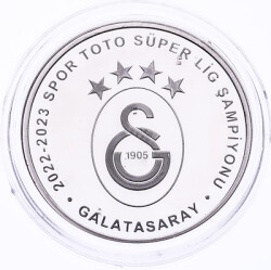 2023 - Galatasaray Süper Lig Şampiyonu Gümüş Hatıra Para - ÇİL TCH478 #176 - Gökçekoleksiyon