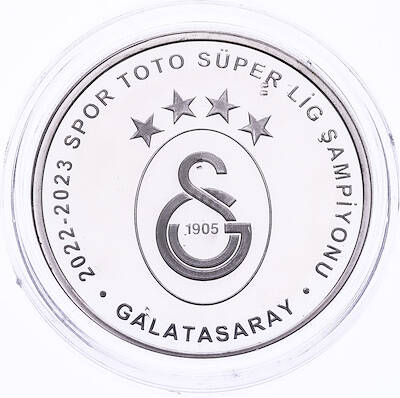 2023 - Galatasaray Süper Lig Şampiyonu Gümüş Hatıra Para - ÇİL TCH478 #176 - 1