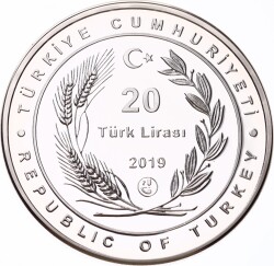 2019 - Dede Korkut Gümüş Hatıra Para *Sertifikalı* - ÇİL TCH442 #241 - 2