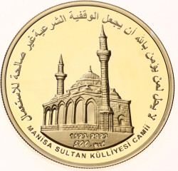 2023 -Ayşe Hafsa Valide Sultan Vakfiyesi Gümüş / Altın Kaplama Hatıra Para *Sertifikalı* - ÇİL TCH438 #209 - Gökçekoleksiyon