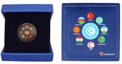 2024 -Türk Devletleri Teşkilatı Bronz (Okside) - Kutulu *Sertifikalı* - ÇİL TCH454 - Gökçekoleksiyon