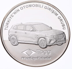 2023 - Türkiye’nin Otomobili Girişim Grubu(Togg)(Gümüş) Hatıra Para *Sertifikalı* - ÇİL TCH441 #209 - Gökçekoleksiyon