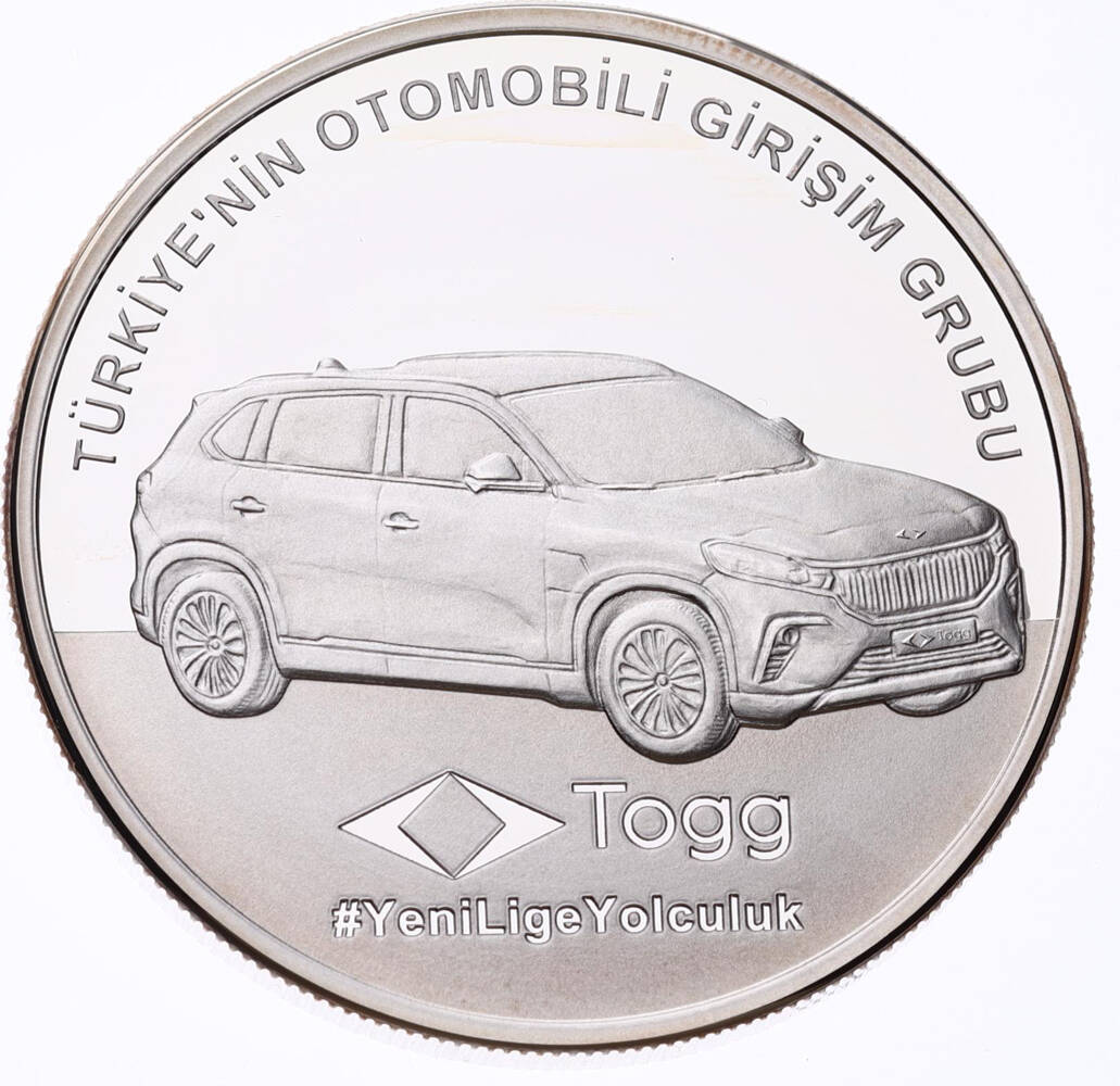 2023 - Türkiye’nin Otomobili Girişim Grubu(Togg)(Gümüş) Hatıra Para *Sertifikalı* - ÇİL TCH441 #209 - 1
