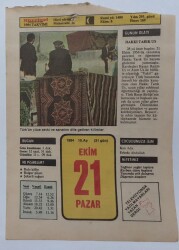 21 Ekim 1984 Takvim Yaprağı - Doğum Günü Hediyesi EFM(N)7293 - Gökçekoleksiyon
