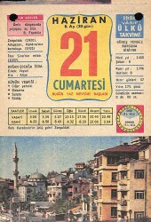 21 Haziran 1980 Takvim Yaprağı - Doğum Günü Hediyesi EFM(N)9138 - Gökçekoleksiyon