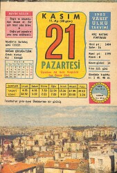 21 Kasım 1983 Takvim Yaprağı - Doğum Günü Hediyesi EFMN14702 - Gökçekoleksiyon