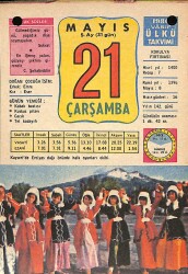 21 Mayıs 1980 Takvim Yaprağı - Doğum Günü Hediyesi EFM(N)9107 - Gökçekoleksiyon