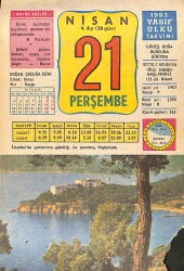 21 Nisan 1983 Takvim Yaprağı - Doğum Günü Hediyesi EFMN15139 - Gökçekoleksiyon