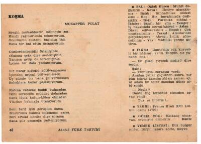21 Ocak 1960 Ajans Türk Takvim Yaprağı(Şiirli Saatli) EFM(N)1099 - 4