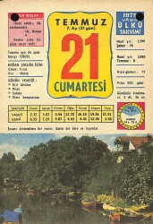 21 Temmuz 1979 Takvim Yaprağı - Doğum Günü Hediyesi EFM(N)11702 - Gökçekoleksiyon