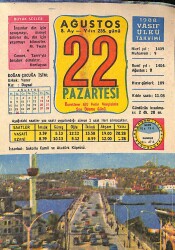 22 Ağustos 1988 Takvim Yaprağı - Doğum Günü Hediyesi EFM(N)9486 - Gökçekoleksiyon