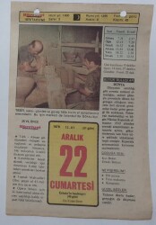 22 Aralık 1979 Takvim Yaprağı - Doğum Günü Hediyesi EFM(N)7432 - Gökçekoleksiyon