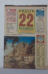 22 Aralık 1980 Takvim Yaprağı - Doğum Günü Hediyesi EFM(N)6549 - Gökçekoleksiyon