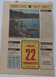 22 Aralık 1984 Takvim Yaprağı - Doğum Günü Hediyesi EFM(N)7056 - Gökçekoleksiyon