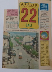 22 Aralık 1987 Takvim Yaprağı - Doğum Günü Hediyesi EFM(N)6944 - Gökçekoleksiyon