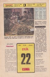 22 Eylül 1978 Takvim Yaprağı -Doğum Günü Hediyesi EFM(N)6274 - Gökçekoleksiyon