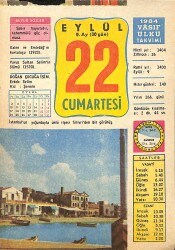 22 Eylül 1984 Takvim Yaprağı - Doğum Günü Hediyesi EFMN14844 - Gökçekoleksiyon