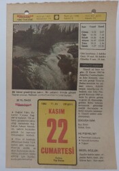 22 Kasım 1980 Takvim Yaprağı - Doğum Günü Hediyesi EFM(N)7208 - Gökçekoleksiyon