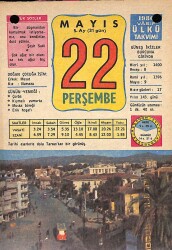 22 Mayıs 1980 Takvim Yaprağı - Doğum Günü Hediyesi EFM(N)9108 - Gökçekoleksiyon