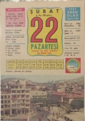 22 Şubat 1982 Takvim Yaprağı - Doğum Günü Hediyesi EFM(N)7732 - Gökçekoleksiyon