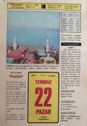 22 Temmuz 1979 Takvim Yaprağı - Doğum Günü Hediyesi EFM(N)9370 - Gökçekoleksiyon