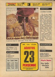 23 Ağustos 1984 Takvim Yaprağı - Doğum Günü Hediyesi EFM(N)9608 - Gökçekoleksiyon