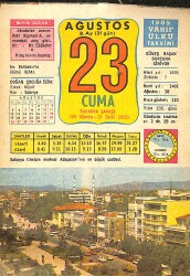 23 Ağustos 1985 Takvim Yaprağı - Doğum Günü Hediyesi EFMN13988 - Gökçekoleksiyon