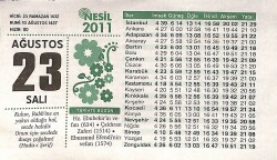 23 Ağustos 2011 Takvim Yaprağı - Doğum Günü Hediyesi EFMN14338 - Gökçekoleksiyon