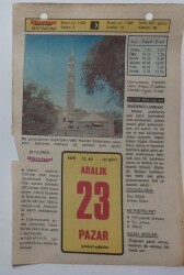 23 Aralık 1979 Takvim Yaprağı - Doğum Günü Hediyesi EFM(N)7433 - Gökçekoleksiyon