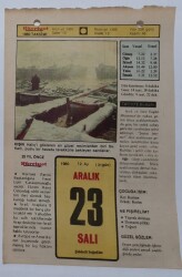 23 Aralık 1980 Takvim Yaprağı - Doğum Günü Hediyesi EFM(N)7239 - Gökçekoleksiyon