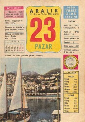 23 Aralık 1990 Takvim Yaprağı - Doğum Günü Hediyesi EFM(N)10893 - Gökçekoleksiyon