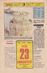 23 Eylül 1978 Takvim Yaprağı -Doğum Günü Hediyesi EFM(N)6275 - Gökçekoleksiyon