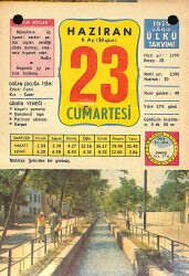 23 Haziran 1979 Takvim Yaprağı - Doğum Günü Hediyesi EFM(N)11716 - Gökçekoleksiyon