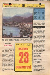 23 Haziran 1979 Takvim Yaprağı - Doğum Günü Hediyesi EFMN14449 - Gökçekoleksiyon